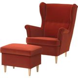 Ikea Strandmon Berjer Koltuk - Tommaboda Kahverengi-Kırmızı, 82X96X101 cm ile Konfor ve Şıklık