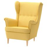 IKEA STRANDMON tekli koltuk Tibbleby sarı - 00613165