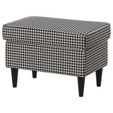 IKEA Strandmon Vibberbo Siyah-Bej Puf
