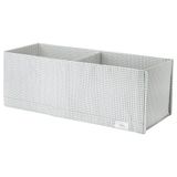 IKEA Stuk Beyaz Gri 20x51x18 cm Bölmeli Kutu