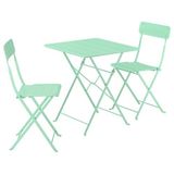 IKEA SUNDSÖ katlanabilir masa ve katlanabilir sandalye seti açık yeşil - 89573024