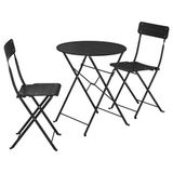IKEA SUNDSÖ katlanabilir masa ve katlanabilir sandalye seti antrasit - 19573027