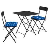 IKEA SUNDSÖ katlanabilir masa ve katlanabilir sandalye seti antrasit - 19573268