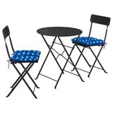 IKEA SUNDSÖ katlanabilir masa ve katlanabilir sandalye seti antrasit - 59573266