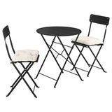 IKEA SUNDSÖ katlanabilir masa ve katlanabilir sandalye seti antrasit - 69573261