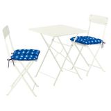 IKEA SUNDSÖ katlanabilir masa ve katlanabilir sandalye seti kırık beyaz - 99573269