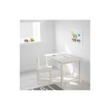 IKEA Sundvik Masa Beyaz, 76x50 cm, 2 Adet Sandalye Seti