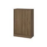 IKEA sürgü kapaklı dolap, meşe kaplama-kahverengi, 82x37x120 cm