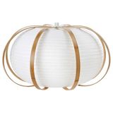 IKEA TAGGTOFS sarkıt lamba abajur başlığı beyaz-bambu - 00566734