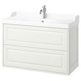 IKEA TANNFORSEN/RUTSJÖN lavabo dolabı kombinasyonu beyaz - 29521330