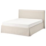 IKEA TARNKULLEN/LURÖY çift kişilik karyola bej - 79564360