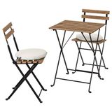 IKEA TARNÖ katlanabilir masa ve katlanabilir sandalye seti siyah-kahverengi - 59270863