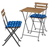 IKEA TARNÖ katlanabilir masa ve katlanabilir sandalye seti siyah-kahverengi - 69576189