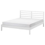 IKEA TARVA/LINDBADEN çift kişilik karyola beyaz vernikli - 79553941