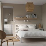 IKEA TARVA/LÖNSET çift kişilik karyola beyaz vernikli - 19553944