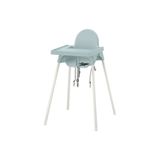 IKEA tepsili mama sandalyesi, gri-mavi-beyaz, 90 cm