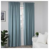 IKEA TIBAST fon perde/2 kanat mavi - 50427420