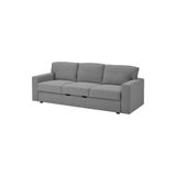 IKEA Tibbleby Gri 3'lü Yataklı Kanepe