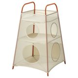 IKEA TIGERFINK bölmeli saklama kutusu bej-turuncu - 90614641