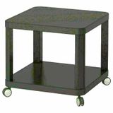 IKEA Tingby Tekerlekli Gri 50x50 cm Yan Sehpa
