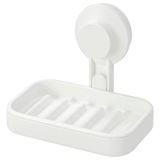 Ikea TISKEN vantuzlu sabunluk, beyaz, tek boy