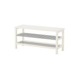 IKEA Tjusig Ayakkabılık Bankı, Beyaz, 108x34x50 cm