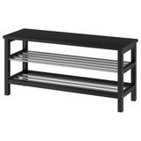 IKEA TJUSIG bank ve ayakkabılık siyah - 50152703