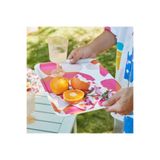 IKEA Tofsand 37x29 cm Pembe Çiçek Desenli Servis Tepsisi