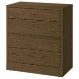 IKEA TONSTAD 4 çekmeceli şifonyer kahverengi meşe kaplama - 60614614