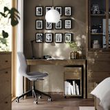 IKEA TONSTAD çalışma masası kahverengi meşe kaplama - 20538207