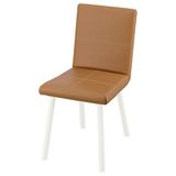 IKEA TONSTAD döşemeli ahşap sandalye Bomstad altın kahverengi-kırık beyaz - 99596261
