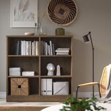 IKEA TONSTAD kitaplık meşe kaplama-kahverengi - 70489290