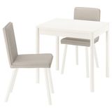 IKEA TONSTAD mutfak masası takımı kırık beyaz-Fridtuna açık bej - 59596588