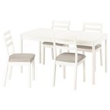 IKEA TONSTAD mutfak masası takımı kırık beyaz-Fridtuna açık bej - 79596648