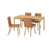 IKEA TONSTAD mutfak masası takımı meşe kaplama-Bomstad altın kahverengi/meşe görünümlü - 09596717