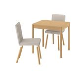 IKEA TONSTAD mutfak masası takımı meşe kaplama-Fridtuna açık bej/meşe görünümlü - 29596660