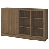 IKEA TONSTAD sürgü kapaklı dolap kahverengi meşe kaplama - 69515054