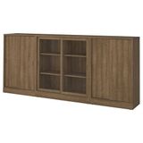 IKEA TONSTAD sürgü kapaklı dolap kahverengi meşe kaplama - 79515044