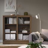 IKEA TONSTAD sürgü kapaklı dolap meşe kaplama-kahverengi - 00489279