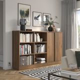 IKEA TONSTAD sürgü kapaklı dolap meşe kaplama-kahverengi - 19515042