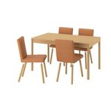 IKEA TONSTAD yemek masası takımı meşe kaplama-Bomstad altın kahverengi/meşe görünümlü - 39596711