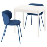 IKEA TONSTAD/KRYLBO mutfak masası takımı kırık beyaz-Tonerud mavi - 59596606