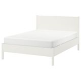 IKEA TONSTAD/LÖNSET çift kişilik karyola kırık beyaz - 89577729