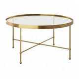 IKEA TORSJÖ orta sehpa altın rengi-cam - 50590406