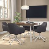 IKEA TOSSBERG/LANGFJALL çalışma sandalyesi gunnared koyu gri-beyaz - 39513122