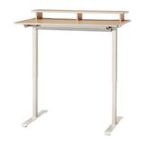 IKEA TRAVSPORT yüksekliği ayarlanabilen çalışma masası bej-meşe görünümlü - 39620947