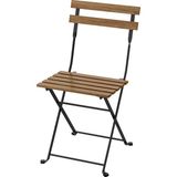IKEA Tärnö Katlanabilir Sandalye, Siyah-Kahverengi, Mindersiz