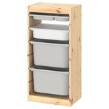 IKEA Trofast 44x30x91 cm Çam Beyaz Saklama Ünitesi