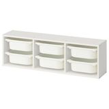 IKEA TROFAST çocuk duvar rafı beyaz - 99575490