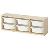 IKEA TROFAST çocuk duvar rafı çam-beyaz - 19575489